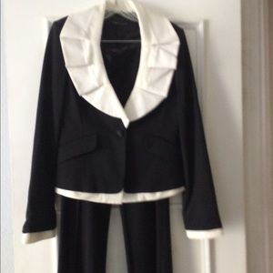 Stunning BCBg pinstriped suit